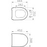 Тонкое сиденье для унитаза VITRA SENTO, микролифт 130-003-009